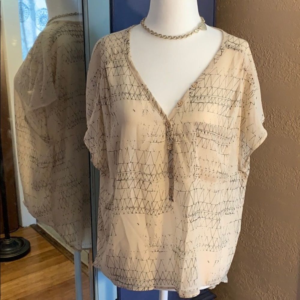 Katwalk Sheer Blouse Size Small